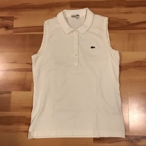 LACOSTE - Women’s Sleeveless Polo - White